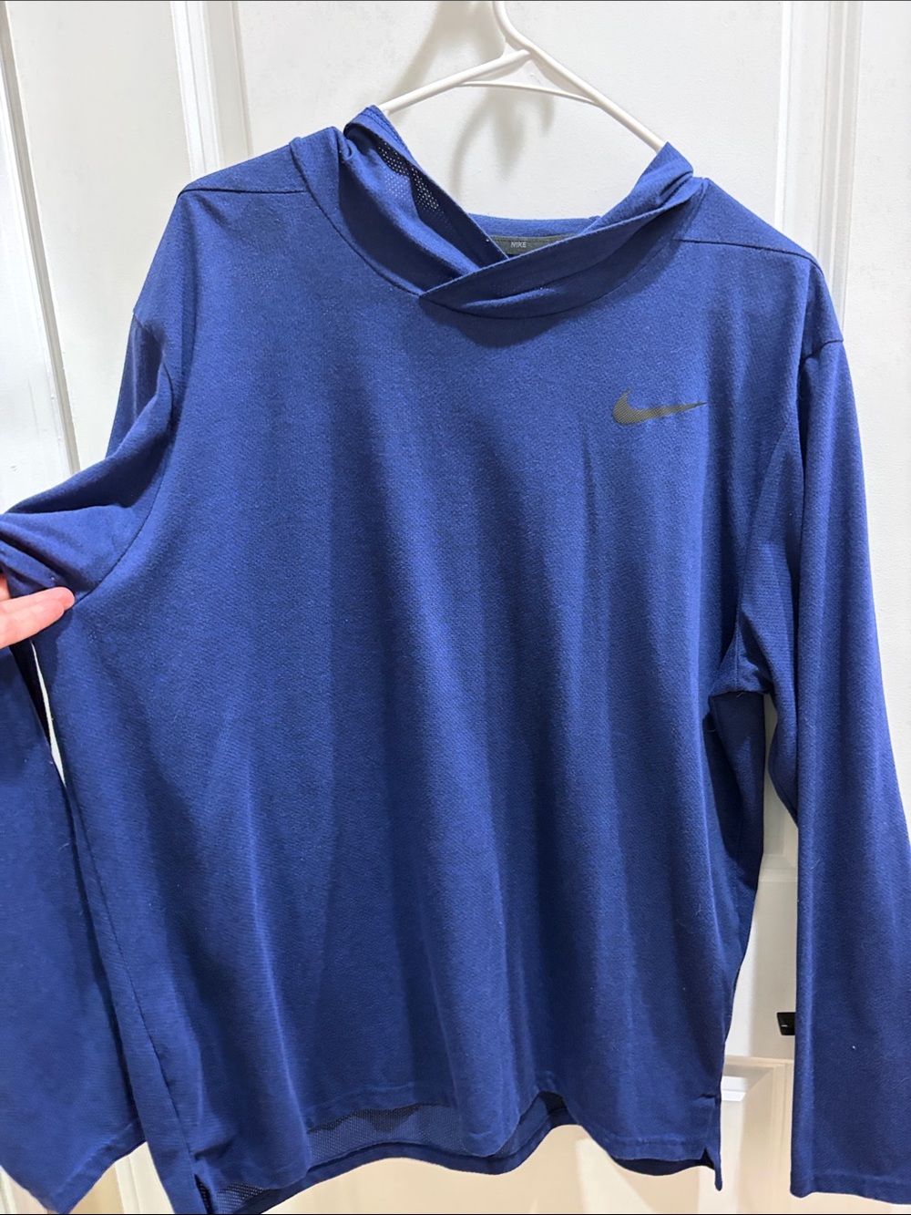 Nike Men’s Long-Sleeve Hooded Shirt - Royal Blue